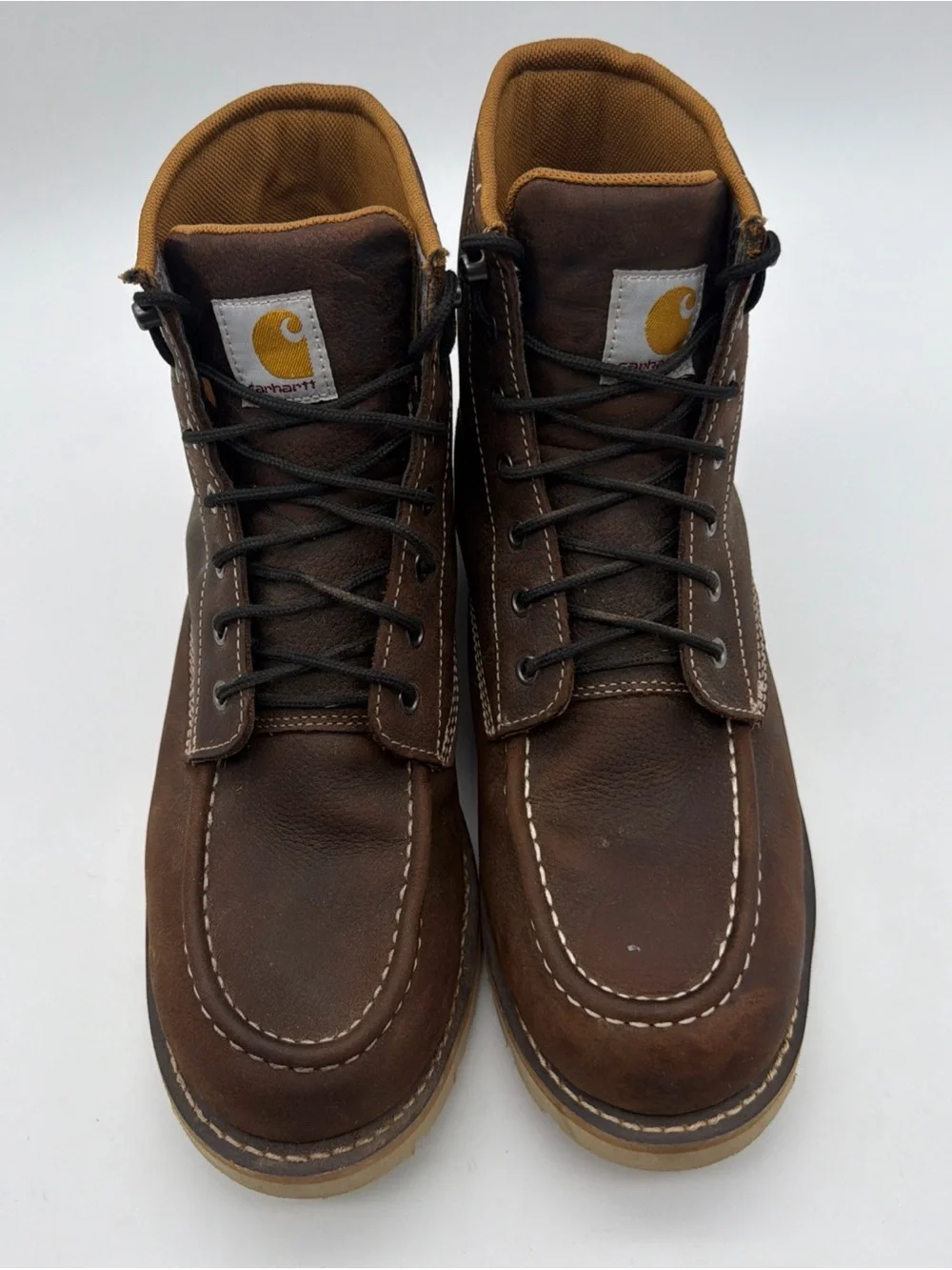 Carhartt Wedge Moc Leather Boots Mens Size 11 Soft Toe Workwear CMW6095